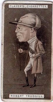 1925 Player's Racing Caricatures #37 Robert Trudgill Front